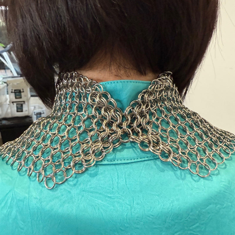 Chain Maille Necklace Scarf - Hand Crafted Wearable Sensory Support by Kaiko Fidgets