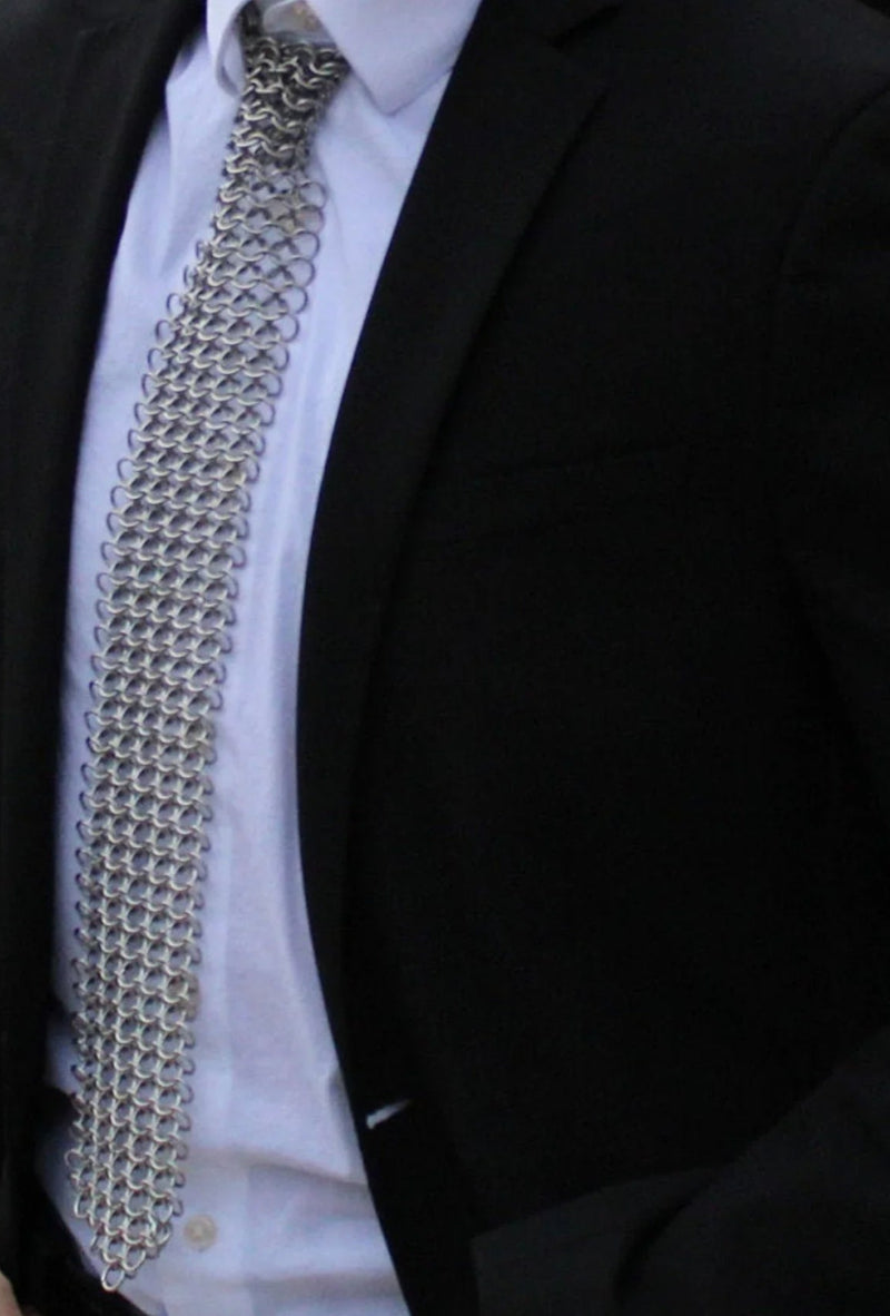 Chain Maille Tie - Hand Crafted by Kaiko Fidgets