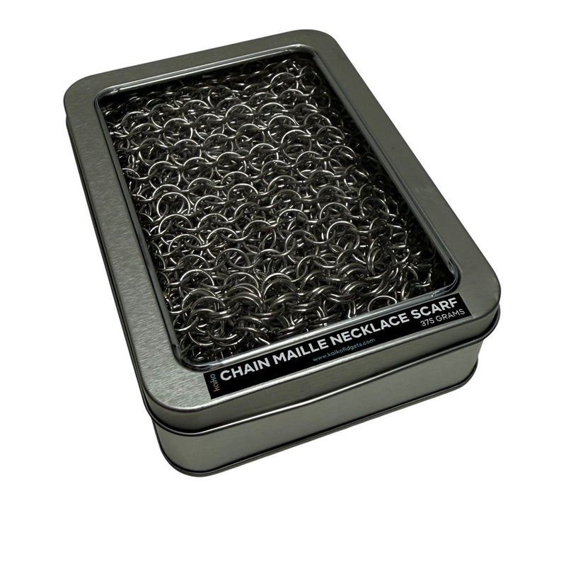 Chain Maille Necklace Scarf - Hand Crafted Wearable Sensory Support by Kaiko Fidgets