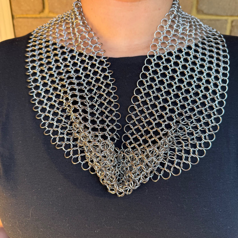 Chain Maille Necklace Scarf - Hand Crafted Wearable Sensory Support by Kaiko Fidgets