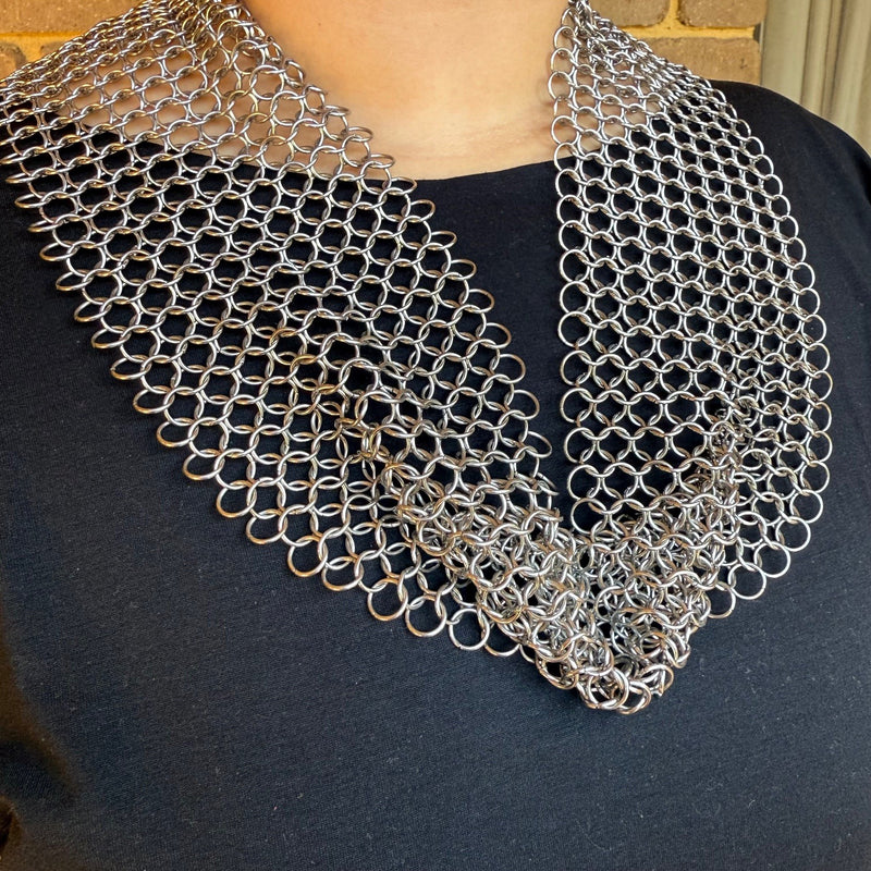 Chain Maille Necklace Scarf - Hand Crafted Wearable Sensory Support by Kaiko Fidgets