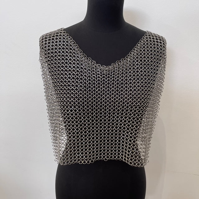 Chain Maille Hand Crafted 'Open' Vest  - Free Size