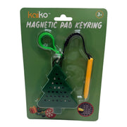 Christmas Tree Magnetic Pad Keyring by Kaiko front view