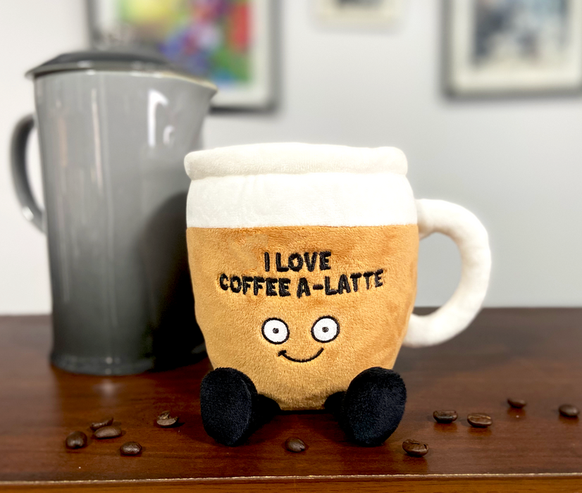 "I Love Coffee A-Latte" Plush Coffee