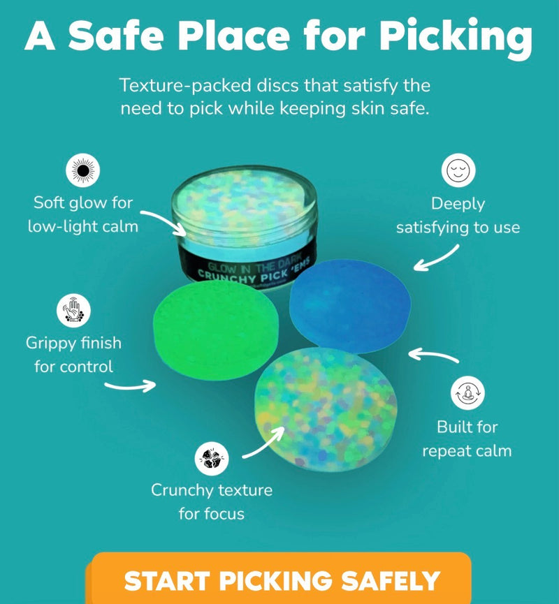 Crunchy Pick 'Ems - with Glow in the Dark Resin