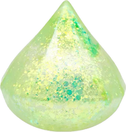 Green glitter Epic Squish Dazzles teardrop