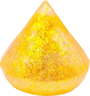 Yellow glitter Epic Squish Dazzles teardrop