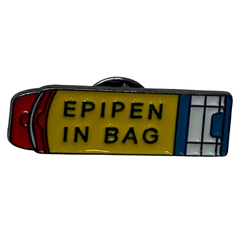 Epipen in Bag - Metal Pin Badge