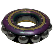 Freewheel Spinner in oil slick finish showing stainless steel balls