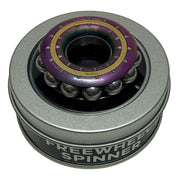 Freewheel Spinner with its metal storage tin