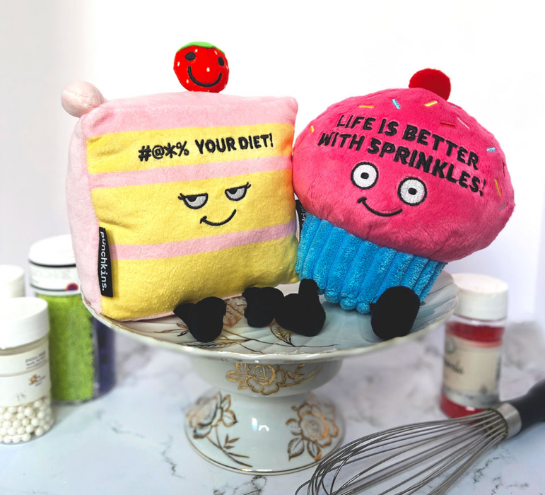 "#@*% your Diet!" Cake Slice Plush