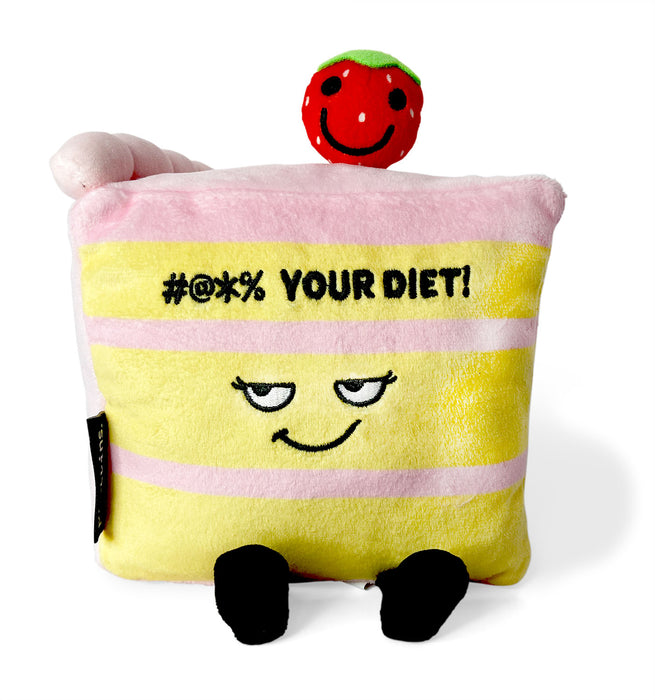 "#@*% your Diet!" Cake Slice Plush