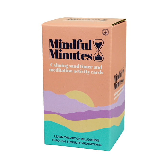 CARTES DE MÉDITATION apaisantes Minutes de pleine conscience avec minuterie de sable