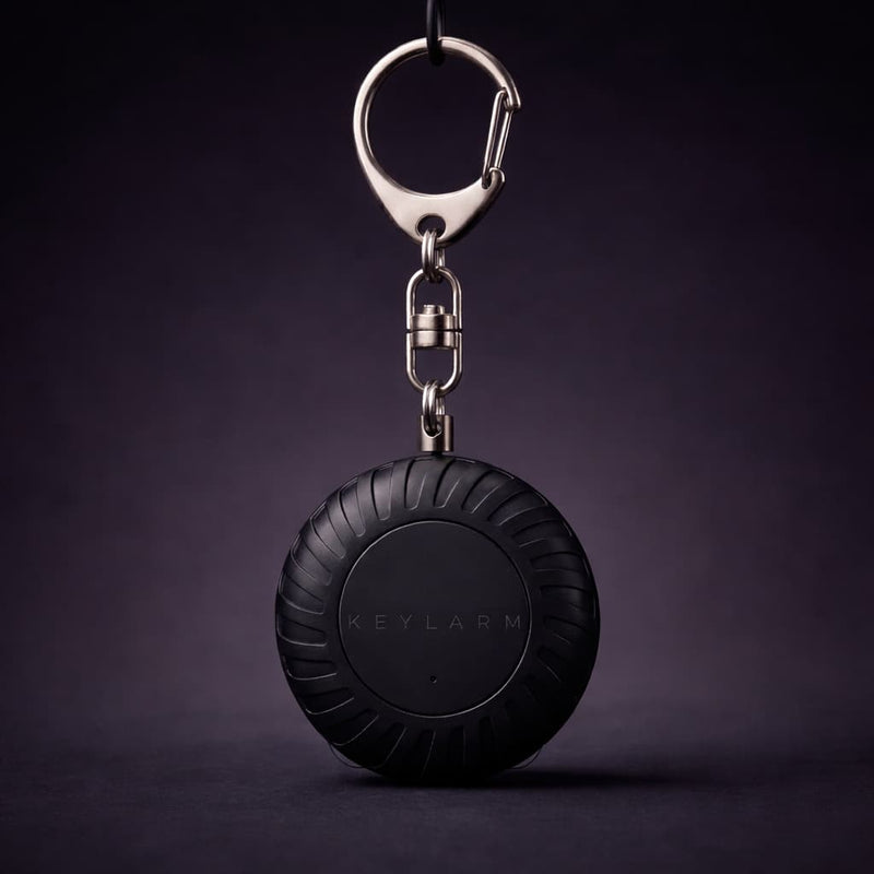 KEYLARM personal safety alarm in Stealth Black