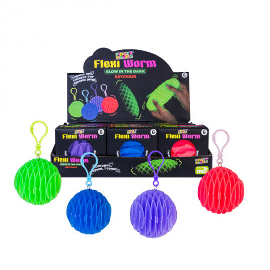 PORTE-CLÉS Flexi Worm - GLOW in the Dark