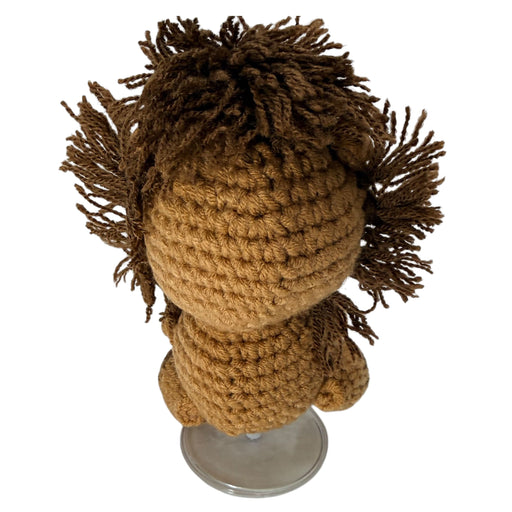Back view of courage lion crochet critter