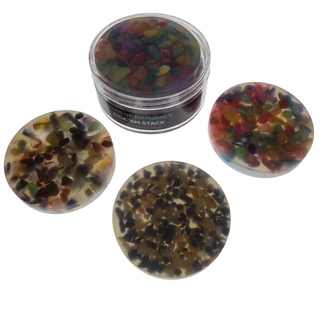 Mixed Up Naturals Pick 'Em Stack - :  3 Pack - Crystal, Shell & Stone