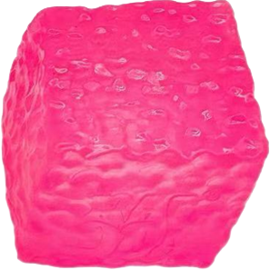 Pink textured Epic Squish Moon Cube