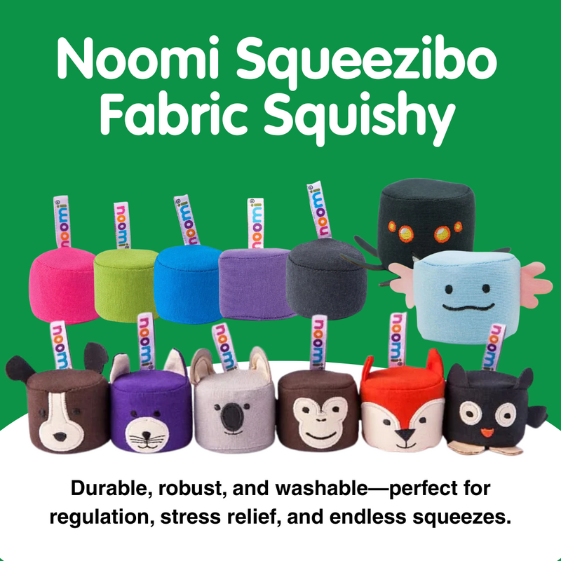 NOOMI Squeezibo &amp; Squeezibo アニマルファブリック ストレスボール フィジェット