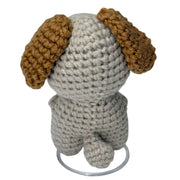 Back view of dog crochet critter