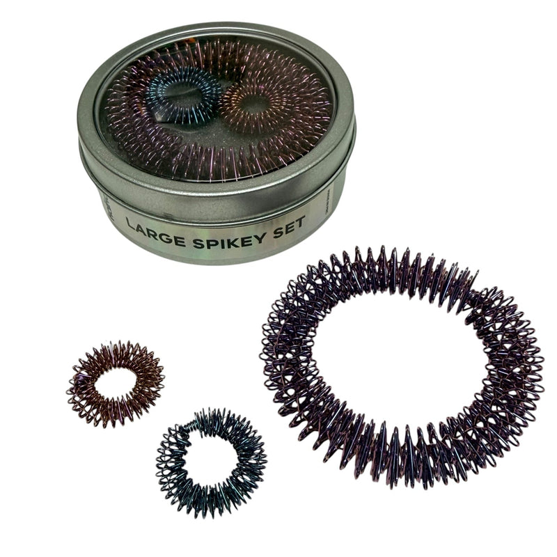 Oil Slick Wrist and Finger Spikey Set - Large set with wrist and finger Spikeys
