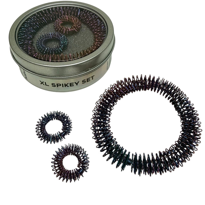 Oil Slick Wrist and Finger Spikey Set - XL set with wrist and finger Spikeys