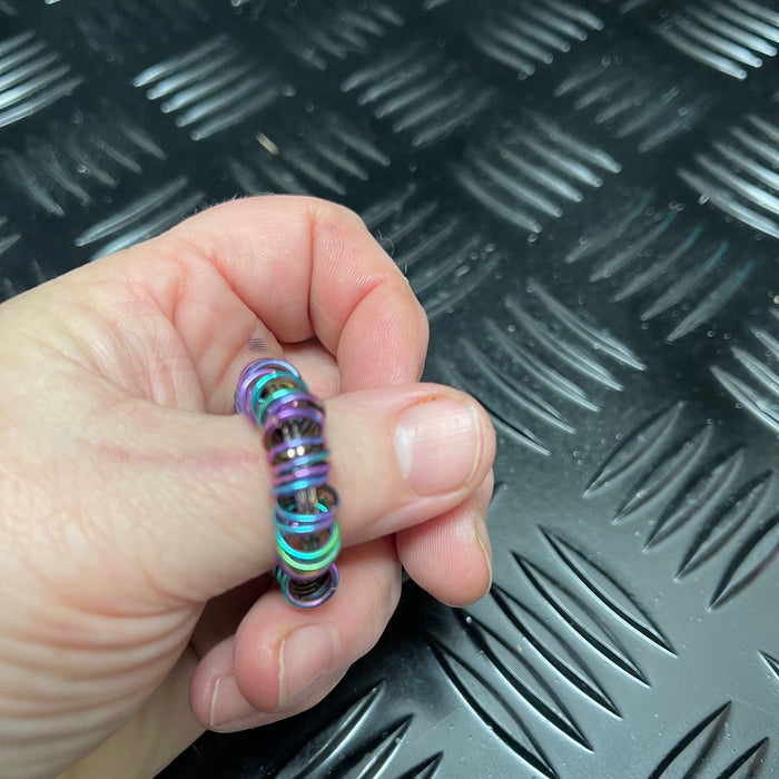 Oil Slick Small Centipede Stainless Steel Fidget