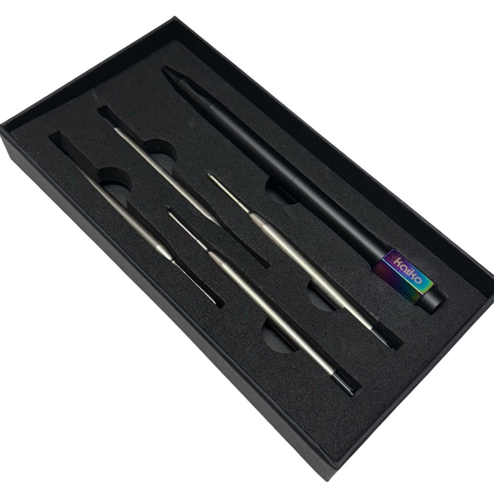 OIL SLICK Weighted Spinner Pen with 4 refills - Ultimate Desk Tool