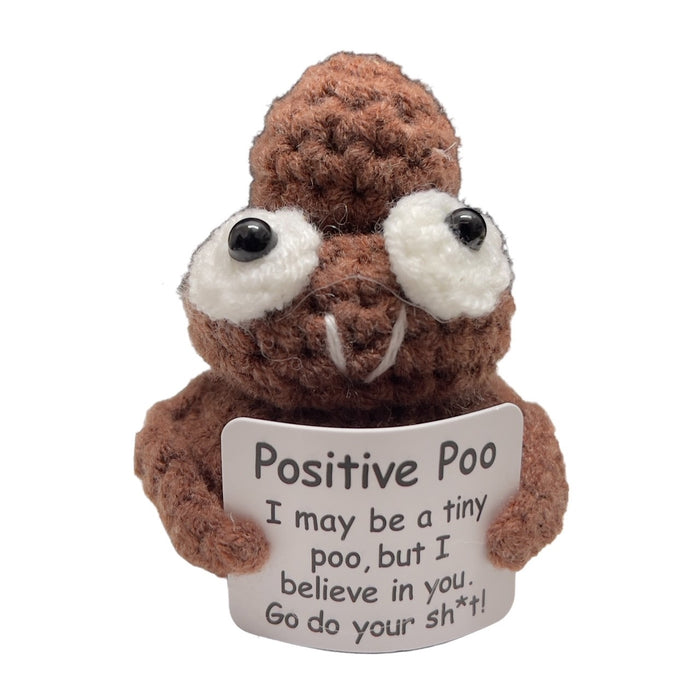 Mini supports en peluche au crochet - Caca positif et pomme de terre positive