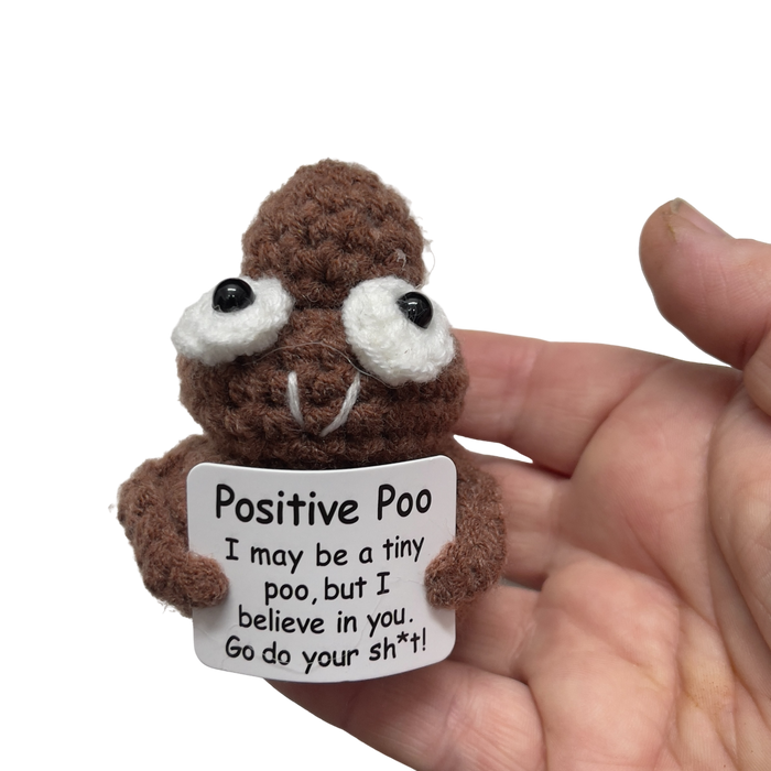 Mini supports en peluche au crochet - Caca positif et pomme de terre positive