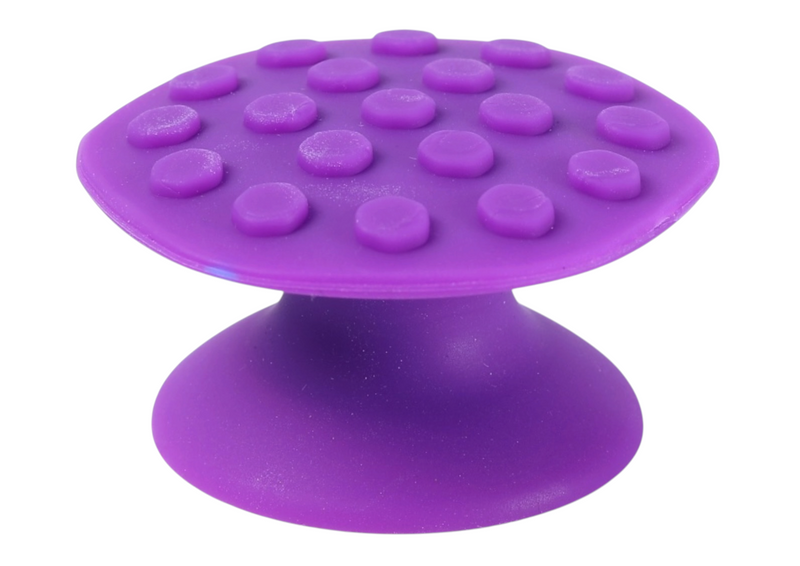 Purple Kaiko POPPI suction sensory tool showing textured top and suction base
