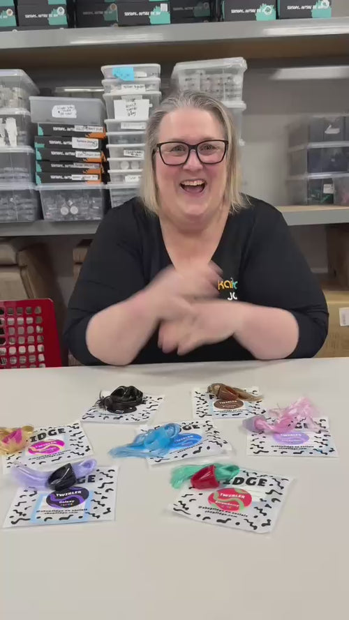 Jo explains the Fidge Twirler hair-twirling fidget