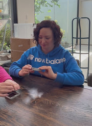 Trish Occupational Therapist reviewing the Meds on the Go