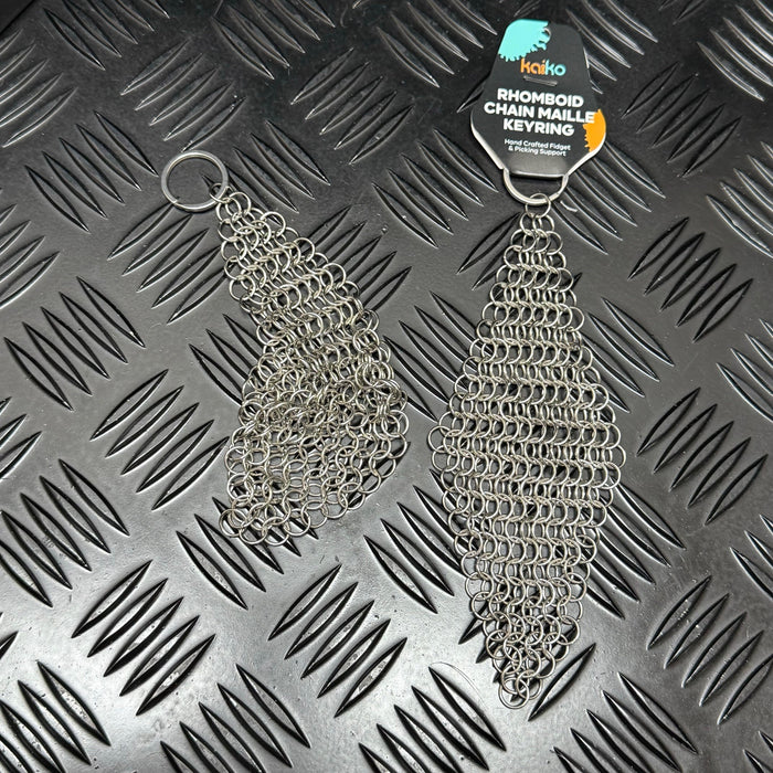 Rhomboid Hand Crafted Chain Maille Keyring