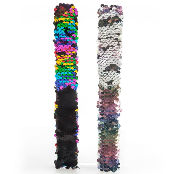 Sequin Snap Band with Reversible Colour Flip