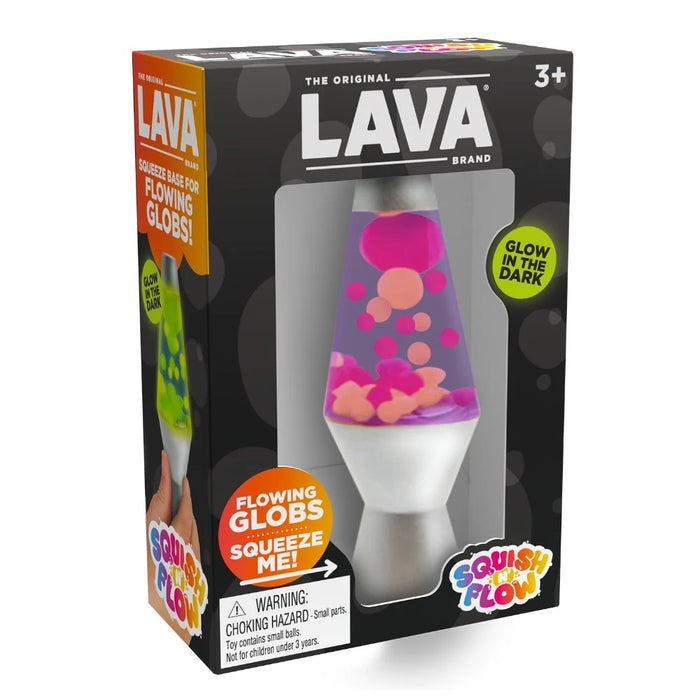 Lava Squish N Flow - Glow in the Dark Mini Lava Lamp Squishy