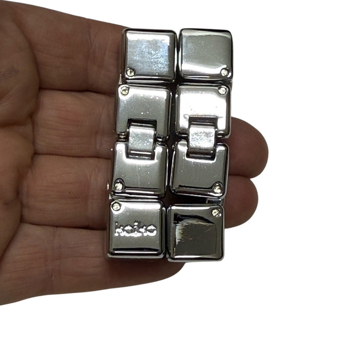 Gloss Silver MINI  Infinity Cube in Window Tin - 151 gams