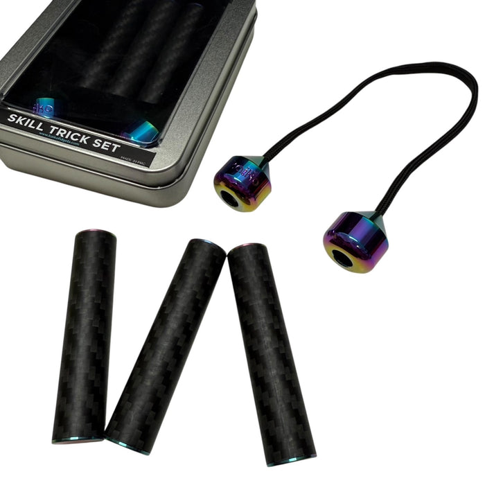 Skill Trick Set - Metal Begleri & Carbon Fibre Magnetic Sticks Set