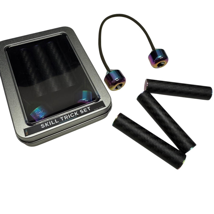 Skill Trick Set - Metal Begleri & Carbon Fibre Magnetic Sticks Set