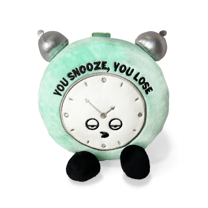 "You Snooze, You Lose" Plush Alarm Clock