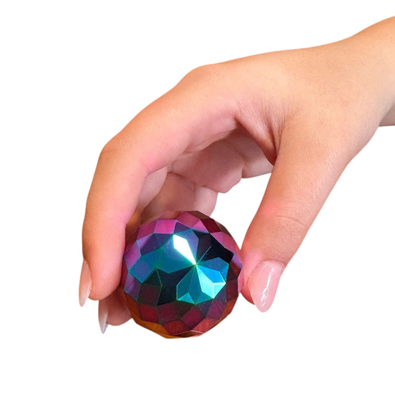 Spectra Optical Spinning Gyroscope oil-slick colour detail