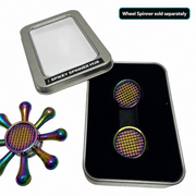 Spikey Spinner Hub shown on a Kaiko Wheel Spinner with sold separately label