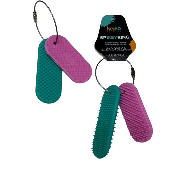 Spikeyring avec 2 supports sensoriels par Kaiko - Support 'Aïe'sans Harm &amp; 'Picking'