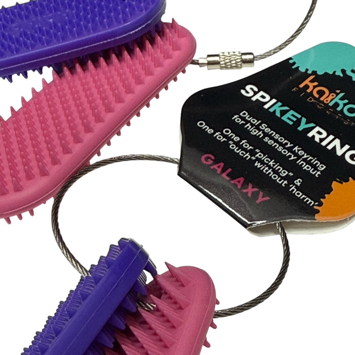 Spikeyring avec 2 supports sensoriels par Kaiko - Support 'Aïe'sans Harm &amp; 'Picking'