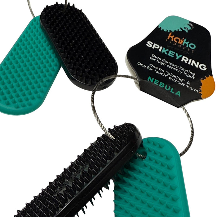 Spikeyring avec 2 supports sensoriels par Kaiko - Support 'Aïe'sans Harm &amp; 'Picking'