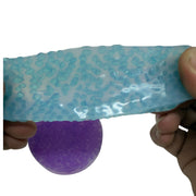 Blue Vivid Stretchy Pick 'Em stretched between two hands