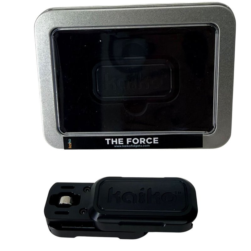 The Force magnetic haptic slider by Kaiko in presentation tin