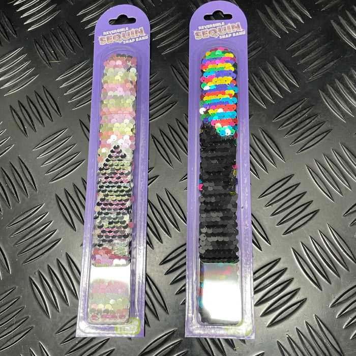 Sequin Snap Band with Reversible Colour Flip