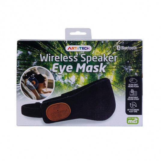Soft Wireless Speaker Eye Mask  - Black