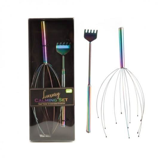 Oil Slick Head Tickler & Back Scratcher Calming Set